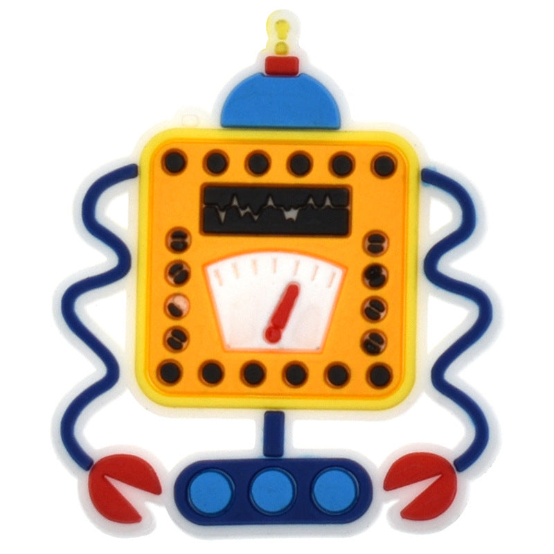 Al por mayor 100pcs PVC Cartoon Baby Diy Shoe Hebillas